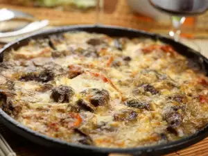 Chicken Hearts with Rice in the Oven