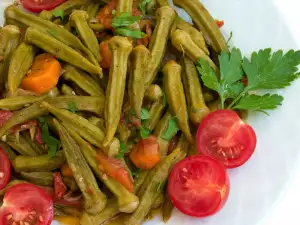 Jarred Okra with Tomatoes