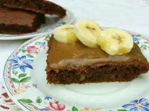 Vegan Banana and Tahini Brownie