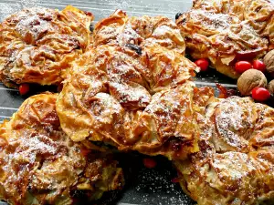 Phyllo Pastries with Cream and Pumpkin