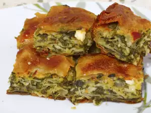 Nettle Pie (Zelnik) with Feta Cheese