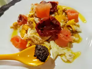 Scrambled Eggs with Smoked Salmon and Truffles