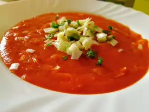 Quick Tomato and Leeks Porridge