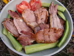 Delicious Charcoal Grilled Bacon