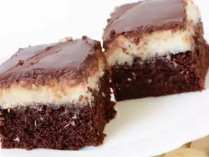 Cake with Chocolate and Coconut