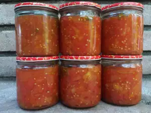 Peeled Tomatoes in Jars