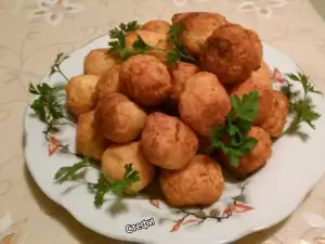 Fried Dough Balls Beer Appetizer