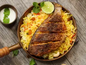 Authentic Indian Fish Biryani with Basmati Rice
