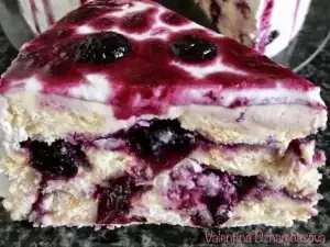 Incredible Blueberry and Mascarpone Biscuit Cake