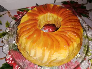 Biscuit Cake with Caramel Cream