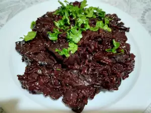 Risotto with Black Rice and Mushrooms