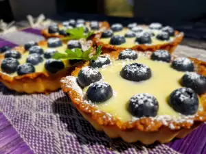 Tartlets with Blueberries and Cashew Frangipane