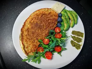 Rich Omelette with Oats and Spinach