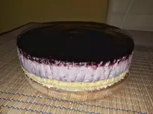 Raw Cheesecake with Blueberries