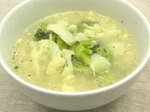 Cauliflower and Broccoli with White Sauce