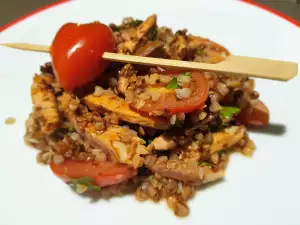 Buckwheat with Mackerel Escabeche