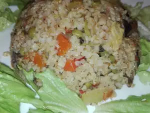 Bulgur with Mushrooms and Vegetables