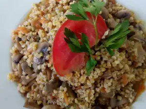 Mushrooms with Bulgur Wheat