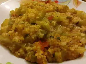 Quick Bulgur with Zucchini