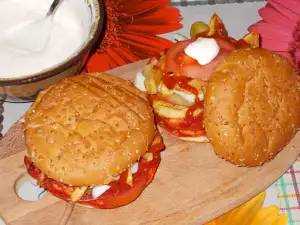 Homemade Burgers with Chorizo 