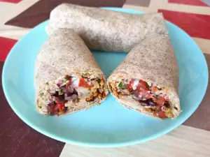 Burrito with Cauliflower and Tofu