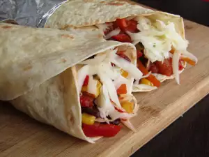 Authentic Vegetarian Burrito