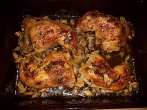 Chicken Leg with Mushrooms