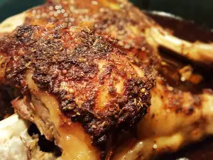 Roasted Lamb Leg with Beer and Spices