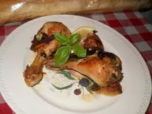 Aromatic Chicken Legs with Beer and Garlic