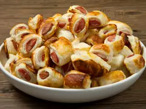 Puff Pastry Bites with Ham and Vienna Sausages