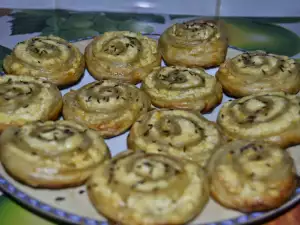 Puff Pastry Snails with Cumin and White Cheese