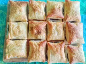 Puff Pastries with Olive Paste and Cheese