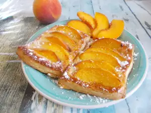 Peach Puff Pastries with Brown Sugar