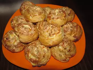 Puff Pastries with Feta Cheese and Seeds