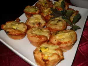 Puff Pastry Muffins with Spinach