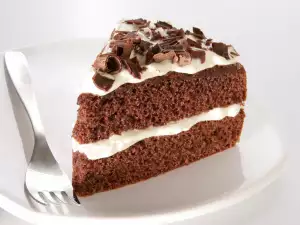 Chocolate Cake with White Cream