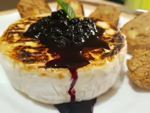 Seared Camembert with Blueberries