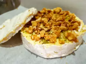 Oven-Baked Camembert with Garlic, Rosemary and Walnuts