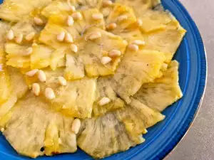 Pineapple Carpaccio with Honey Dressing