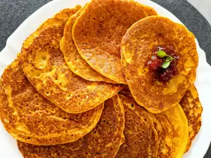 Carrot Pancakes with Corn Flour