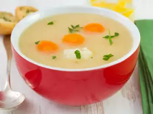 Milky Soup with Young Carrots