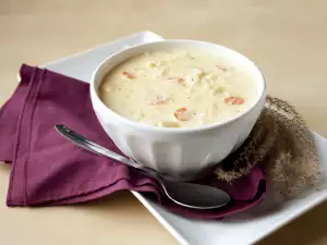 Cauliflower and Asparagus Cream Soup