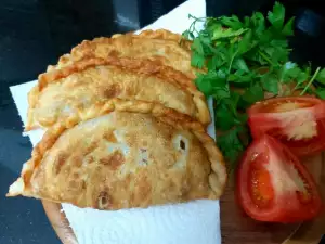 Chebureki with Eggs and White Cheese