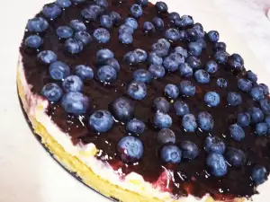 Cheesecake with Blueberries and Cream Cheese