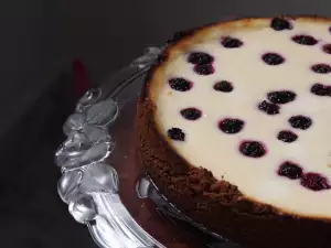 Baked Blackberry Cheesecake