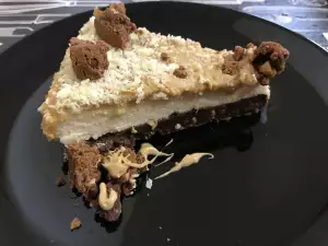 Cheesecake with Hazelnut Tahini and White Chocolate