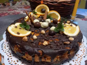 Pumpkin, Orange and Chocolate Cheesecake