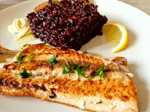 Black Imperial Rice with Salmon