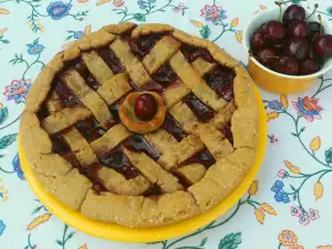 Dairy-Free Cherry Pie with Biscuit Dough