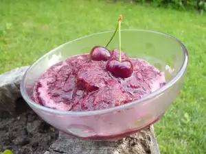 Cherry Sorbet with White Wine